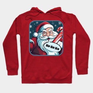 Santa With Candy Cane Hoodie